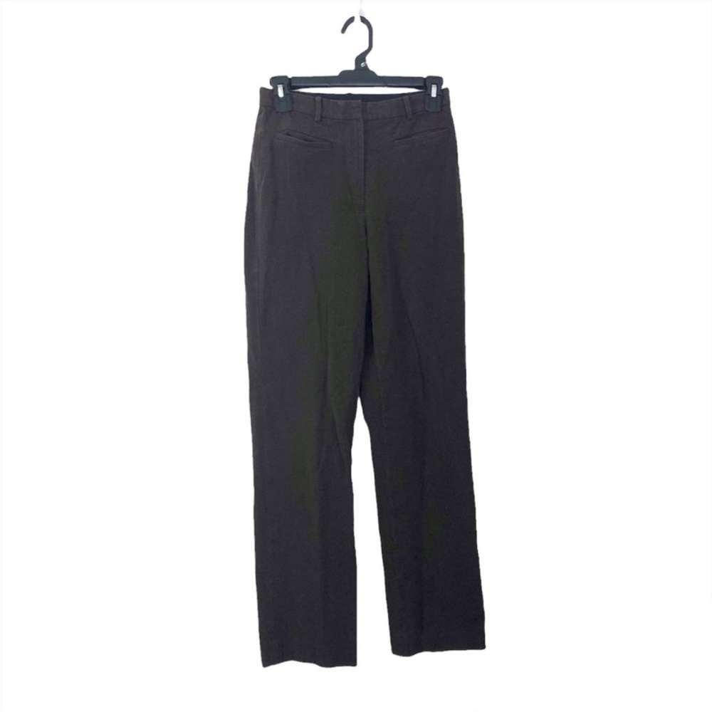 DKNY Brown Patterned Dress Pants